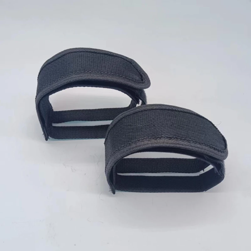 Mountain Biking With Dog - 1/2/3/4pcs Black Outdoor Bicycle Pedal Strap