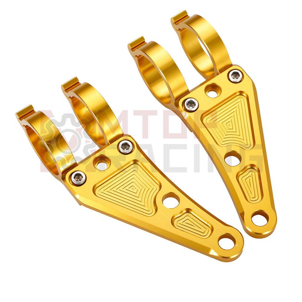 Mountain Biking With Dog - Motorcycle CNC Headlight Mount Bracket 30mm