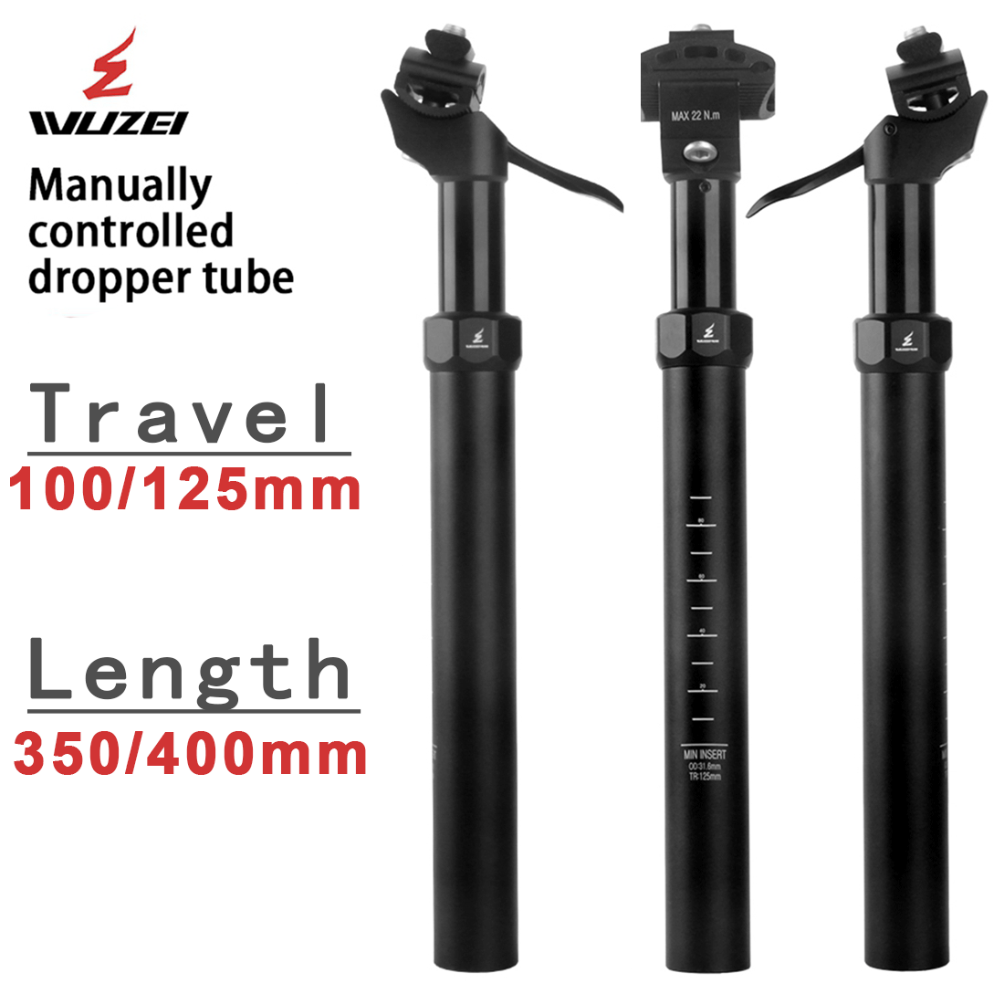 Dropper Post Remote - WUZEI MTB Manual Control Dropper Seat