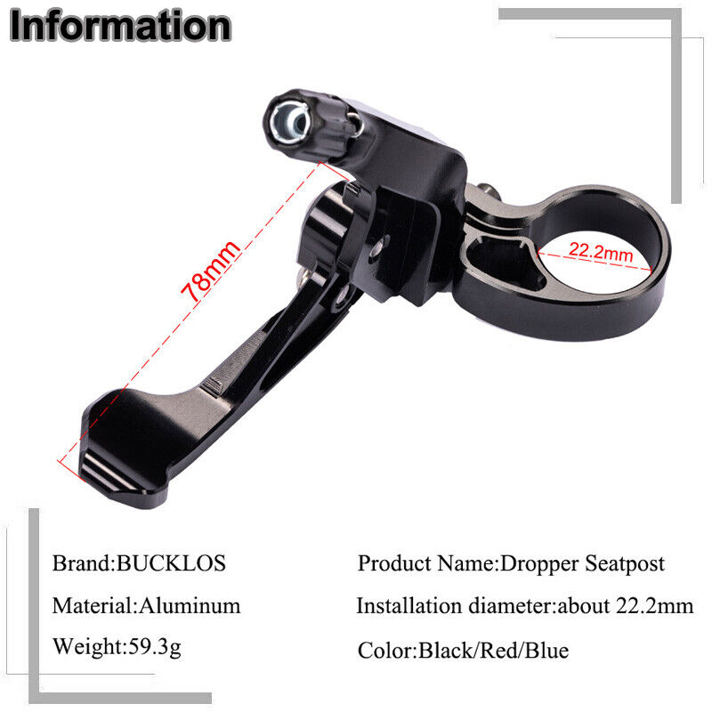 BUCKLOS Telescopic Seatpost Co - Dropper Post Remote ulasan dan harga