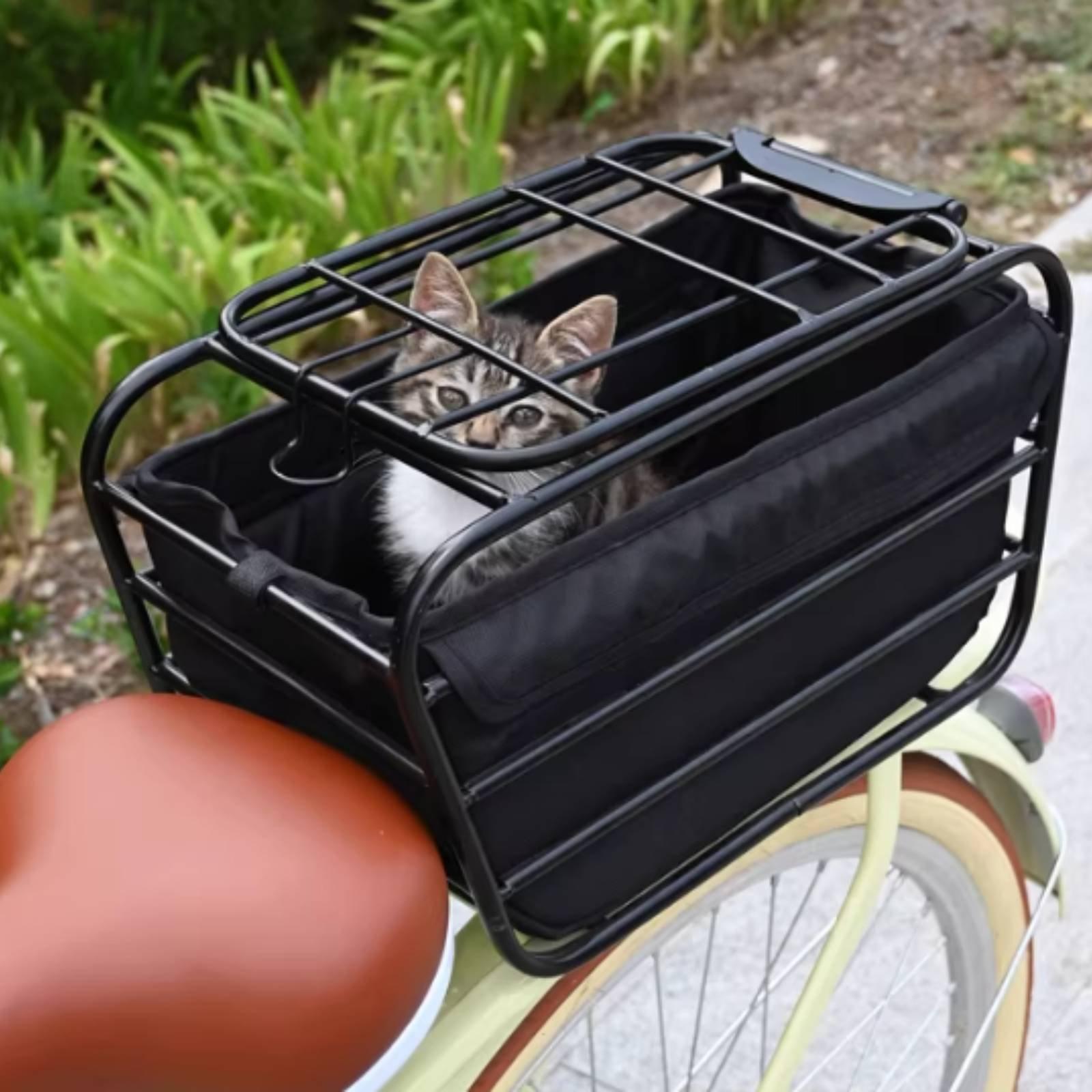 Bicycle Basket With Dog Strap  - Mountain Biking With Dog ulasan dan harga