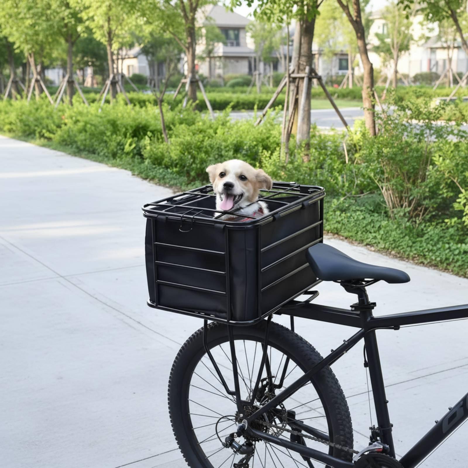 Bicycle Basket With Dog Strap  - Mountain Biking With Dog ulasan dan harga