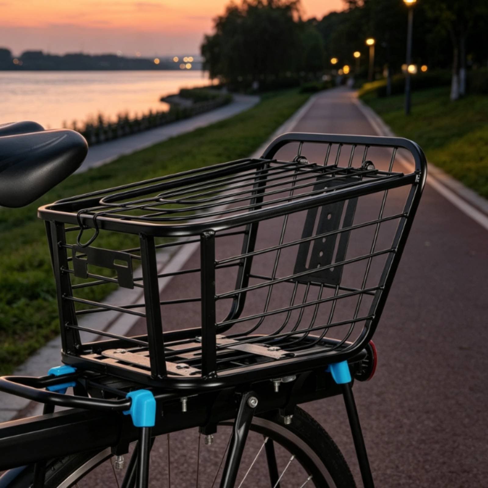 Folding Rear Bike Basket Folda - Mountain Biking Gear ulasan dan harga