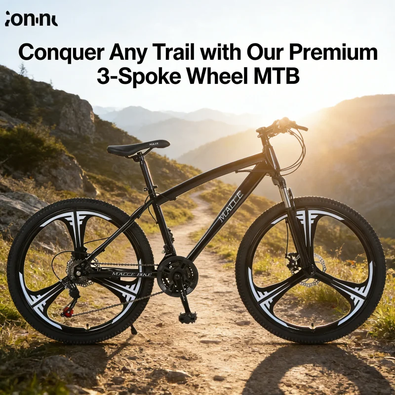 Black 24-inch Three-Knife Moun - Mountain Biking Gear ulasan dan harga