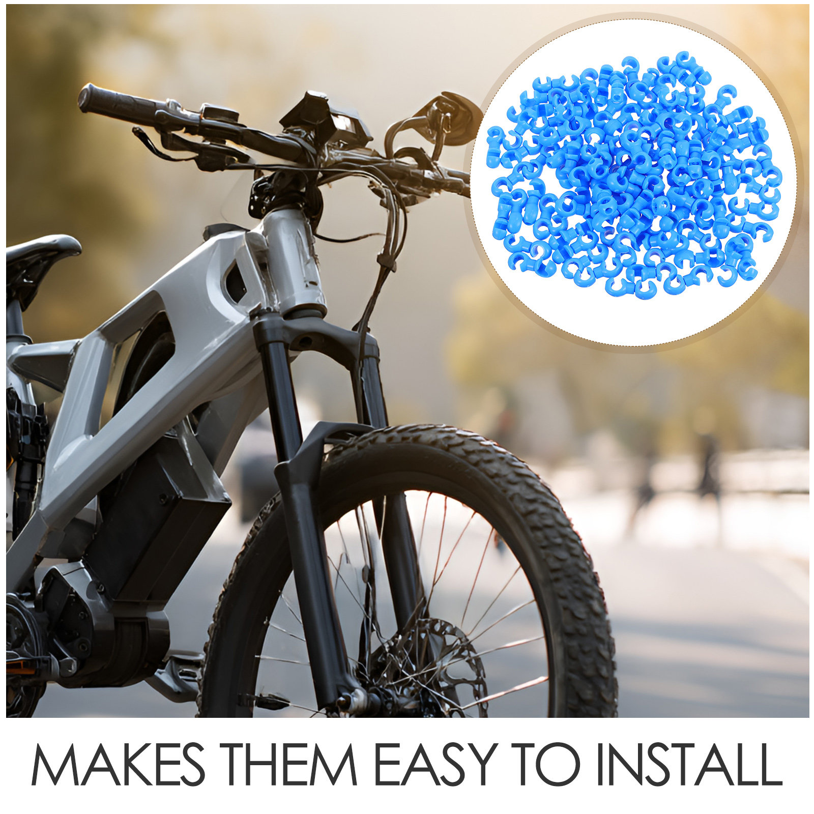 100Pcs Bicycle Cable Fastening - Mountain Biking Gear ulasan dan harga